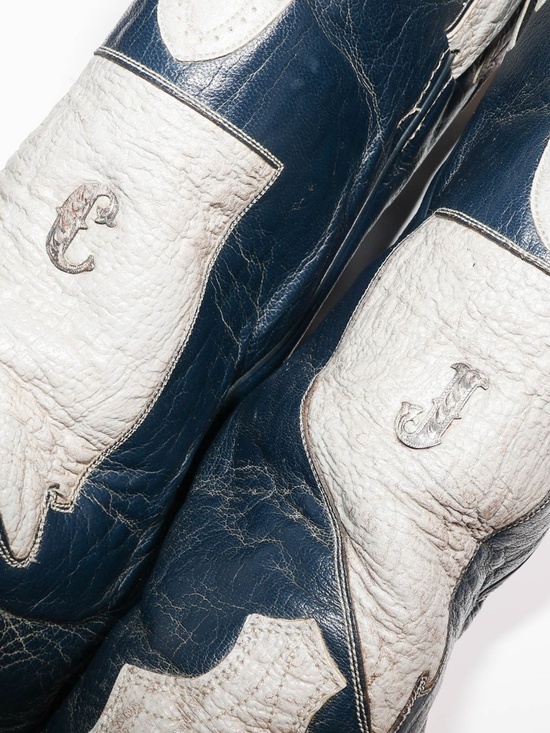 True Vintage 70\'s Justin Leather Custom Western Cowboy Boots USA main image 5